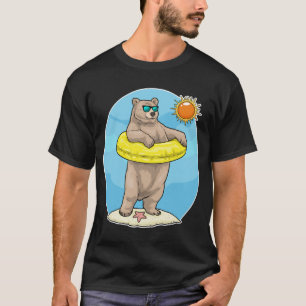 Beerstrand Opblaasbare vlot Zomer T-shirt