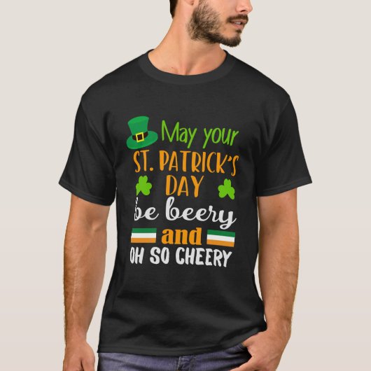 Beery Cheery St. Patrick's Day T-shirt (Voorkant)