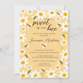 Bees and Daisies Baby Shower Invitation (Devant)