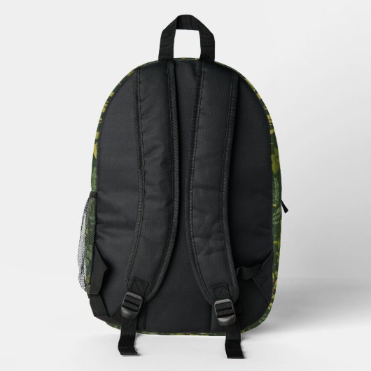Bees and Foliage Backpack Bedrukte Rugzak (Achterkant)