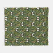 Bees and Foliage Fleece Blanket Deken (Voorkant (Horizontaal))