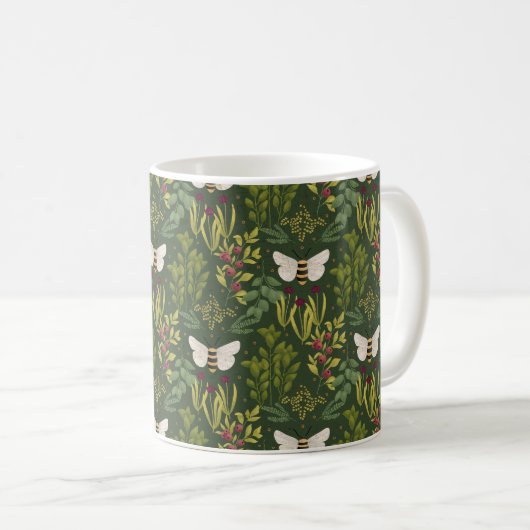 Bees and Foliage Mug (Devant droit)