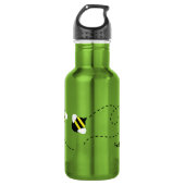 Bees Beekeeper Bouteille d'eau avec nom (Devant)