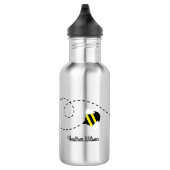 Bees Beekeeper Bouteille d'eau avec nom (Droite)