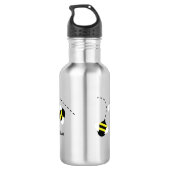 Bees Beekeeper Bouteille d'eau avec nom (Dos)