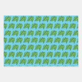 Bees Daisies Feuille Enveloppement Papier Ensemble (Devant 3)