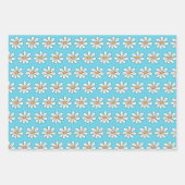 Bees Daisies Feuille Enveloppement Papier Ensemble (Devant 2)