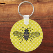 BEES en honingraat - Red de bijen Sleutelhanger (Voorkant)