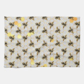 Bees Gold Honeycomb Theedoek (Horizontaal)