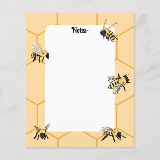 Bees Honeypeb Bee Farm papier (Devant)