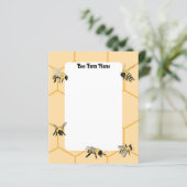 Bees Honeypeb Bee Farm papier (Debout devant)