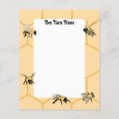 Bees Honeypeb Bee Farm papier (Dos)