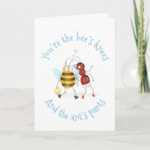 Bee's knees and ant's pants card kaart (Voorkant)