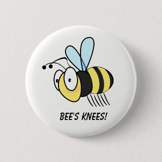 Bee's Knees. Button Badge