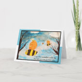 Bees 'n Jack O Lanterns Carte d'Halloween (Devant)