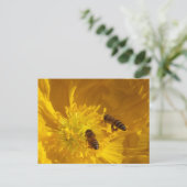 Bees Postcard Briefkaart (Staand voorkant)