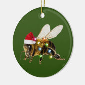 Bees With Hat Lights Christmas Keramisch Ornament (Links)