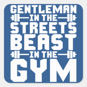 Beest in de kiem vierkante sticker