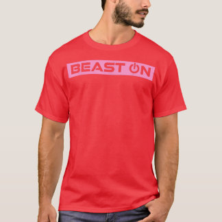 Beest op roze fitnessout Gym Slogan Roze T-shirt