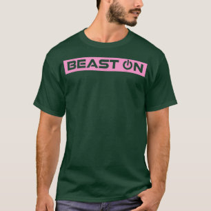 Beest op roze fitnessout Gym Slogan Roze T-shirt