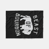 Beest van Bourbon Drink whisky Fleece Deken (Voorkant (Horizontaal))