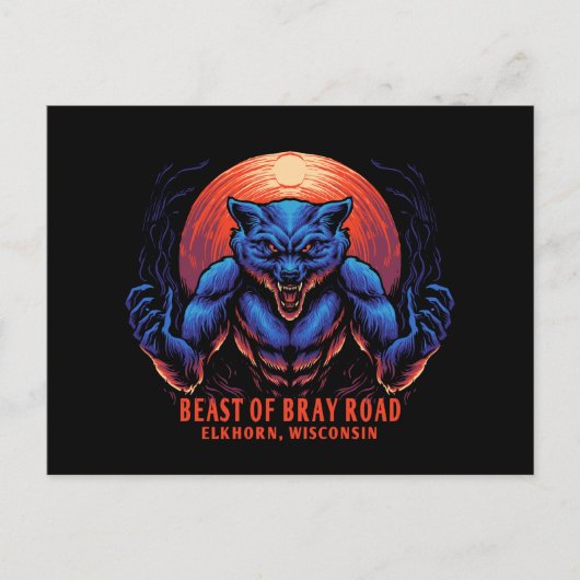 Beest van Bray Road Cryptid Creature Briefkaart (Voorkant)