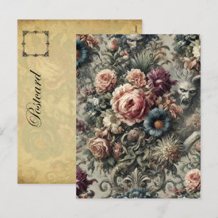 Beest van de Interstice - Gothic Floral Design Feestdagenkaart