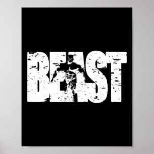 Beest Workout Kleding Gym Activewear Fitness Yoga. Poster