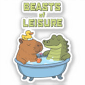 Beesten van vrije tijd | sticker (Voorkant)