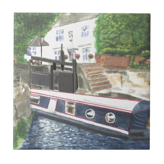 Beestonl Lock House Nottingham Tegeltje (Voorkant)