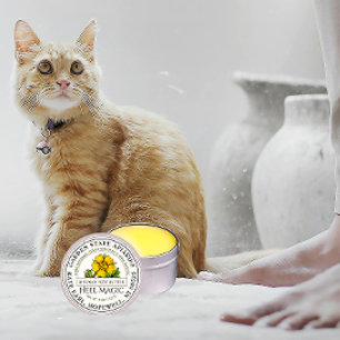 Beeswax Beurre de talon Vintage Étiquette de fleur