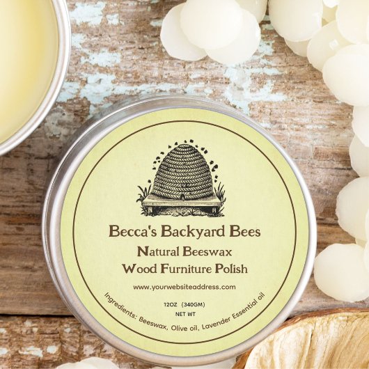 Beeswax Bois Mobilier Étiquette polonais