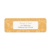 Beeswax Damask Return-adres Etiket (Voorkant)