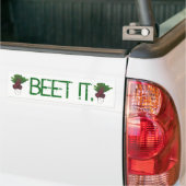 Beet (Beat) Het is grappig rood bietenvet. Bumpersticker (Op Truck)