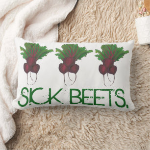 Beet (Beats) Red Beet Vegetarian Funny Music Kussen