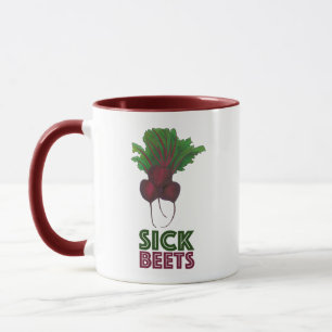 Beet (Beats) Red Beet Vegetarian Funny Music Mok