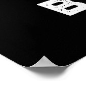 Beet Boxer Grappige Beet Pun Donker BG Poster (Hoek)