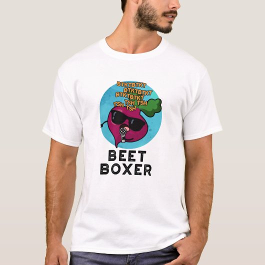 Beet Boxer Grappige Biet Pun T-shirt (Voorkant)
