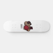 Beet cartoon illustratie skateboard (Horizontaal)