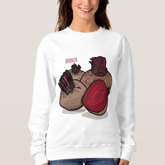Beet cartoon illustratie trui (Voorkant)