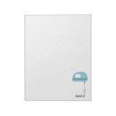 Beet het | Blauwe keukenboer Notitieblok (Gedraaid)