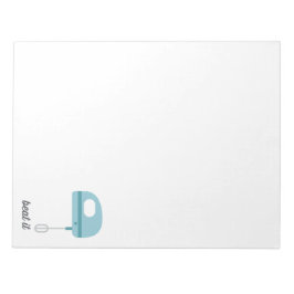 Beet het | Blauwe keukenboer Notitieblok