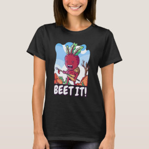 Beet It Gitarist Rock Rodebiet Gezonde Rodebiet T-shirt