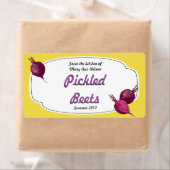 Beetconserven van gepekelde bieten etiket (Insitu)