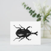 Beetel Beetles Insect Bug Hood Engraving Briefkaart (Staand voorkant)