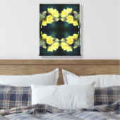 Beetel op Abstracte wildklem van mullein Canvas Afdruk (Insitu (Slaapkamer))
