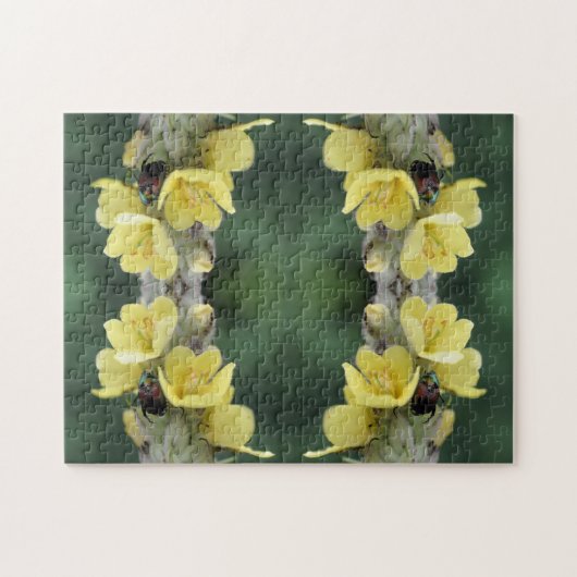 Beetel op Abstracte wildklem van mullein Legpuzzel (Horizontaal)