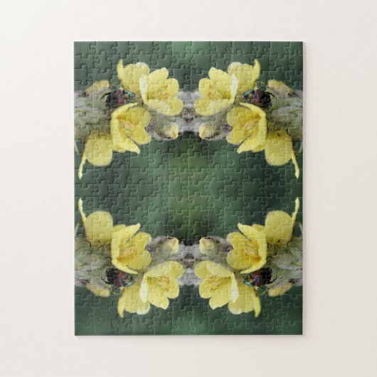 Beetel op Abstracte wildklem van mullein Legpuzzel (Verticaal)