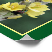 Beetel op Abstracte wildklem van mullein Poster (Hoek)