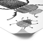 Beetel zwart-wit poster (Hoek)